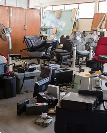 A room filled with various computers and electronic equipment